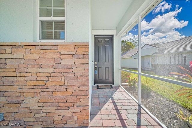 view of entrance to property