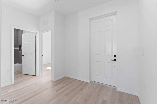 interior space featuring light hardwood / wood-style flooring