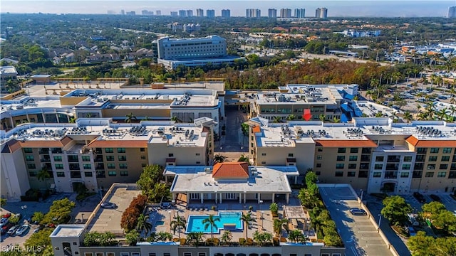 bird's eye view featuring a view of city