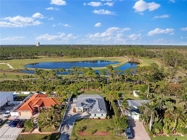 4560 Key Largo Ln, Bonita Springs, FL 34134 - aerial perspective of suburban area with a nearby body of water and a local golf course