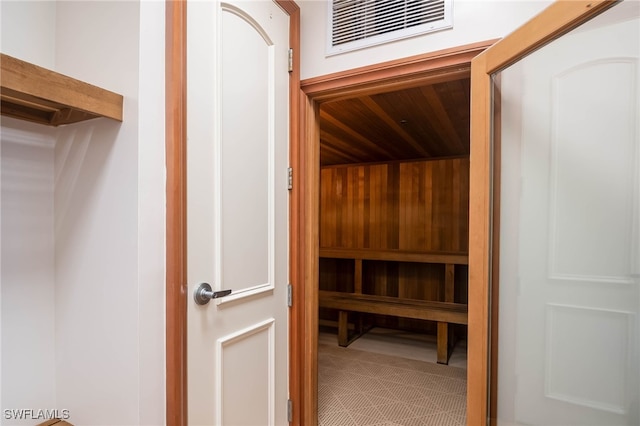 view of sauna / steam room