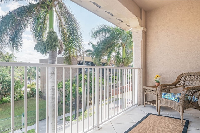 view of balcony