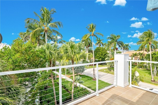 view of balcony