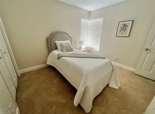 bedroom with a closet