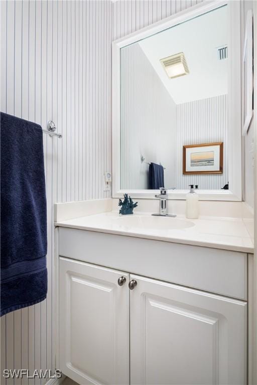 bathroom with vanity