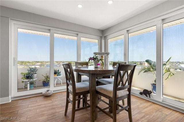 view of sunroom / solarium