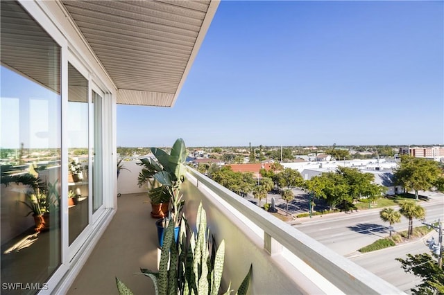 view of balcony