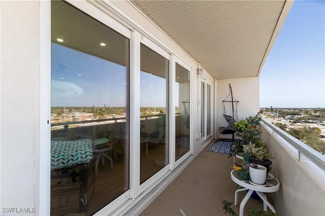 view of balcony