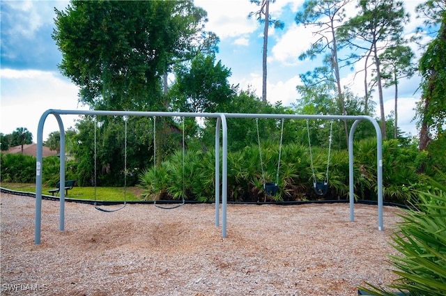 view of jungle gym