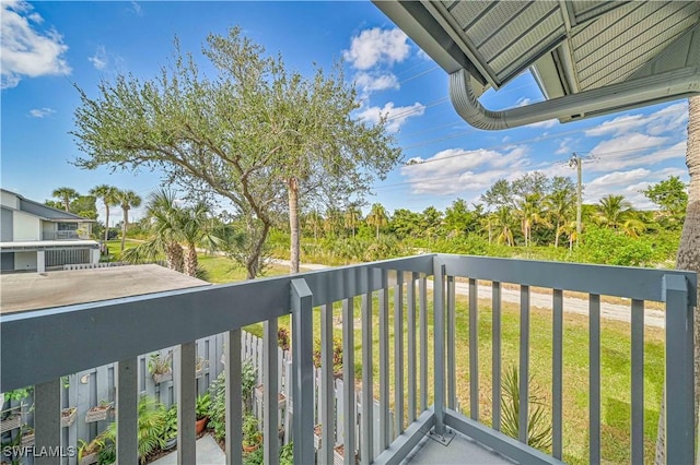 view of balcony