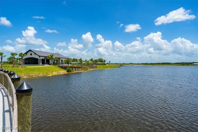 view of water feature