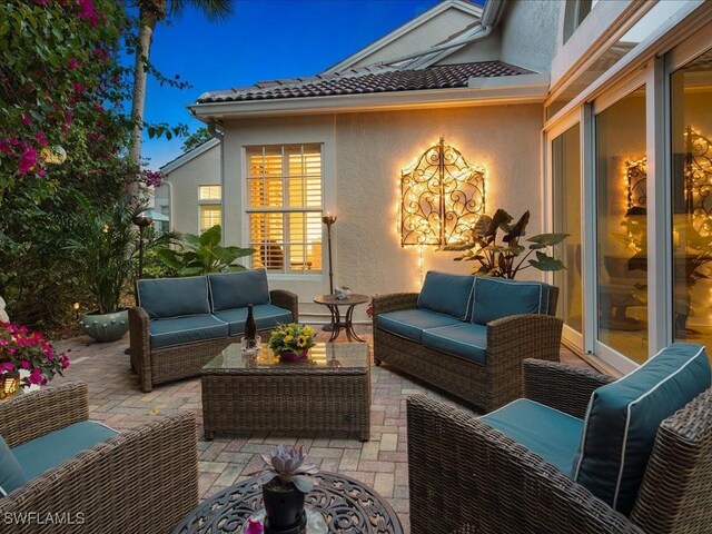 view of patio / terrace with outdoor lounge area