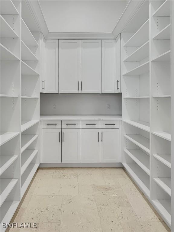 view of storage area