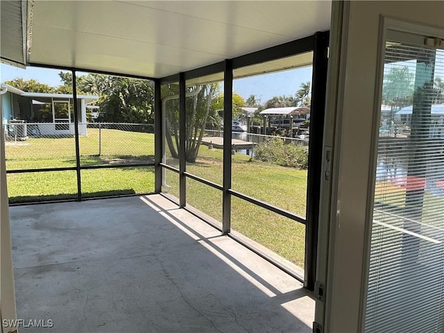 1712 Club House Rd, North Fort Myers, FL 33917 - view of unfurnished sunroom