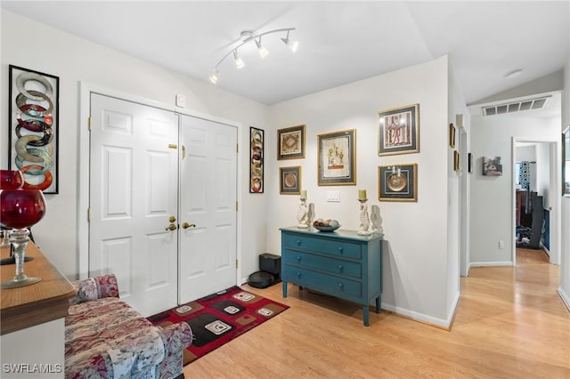 foyer featuring light hardwood / wood-style flooring