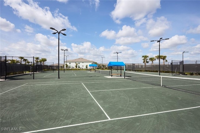 view of tennis court