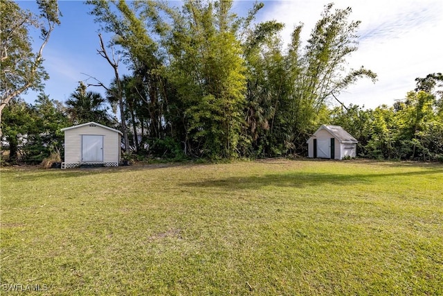 6253 Valeria Rd, Bokeelia, FL 33922 - view of yard with a storage shed