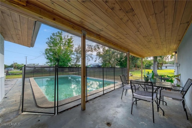 view of pool with a patio area