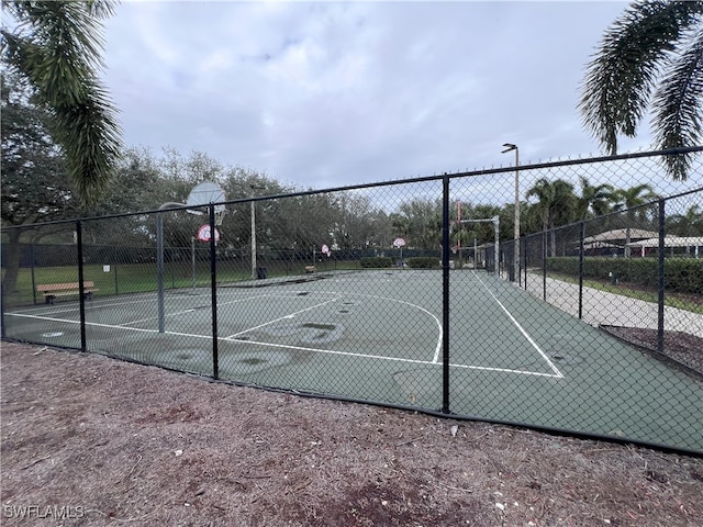 view of sport court