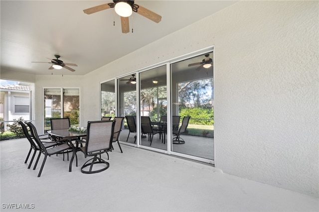 view of sunroom