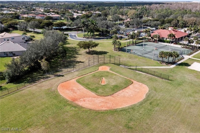 birds eye view of property