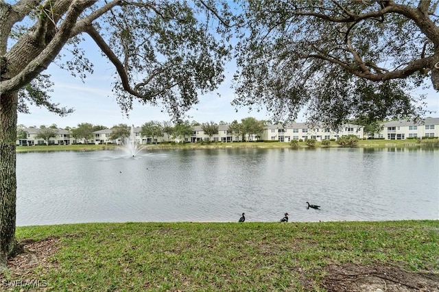 view of water feature