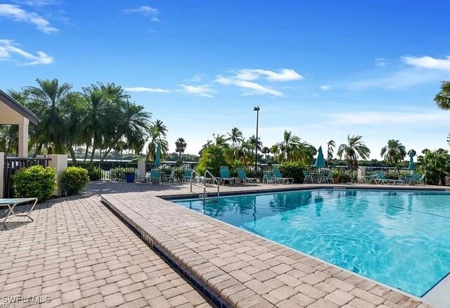 view of pool with a patio area