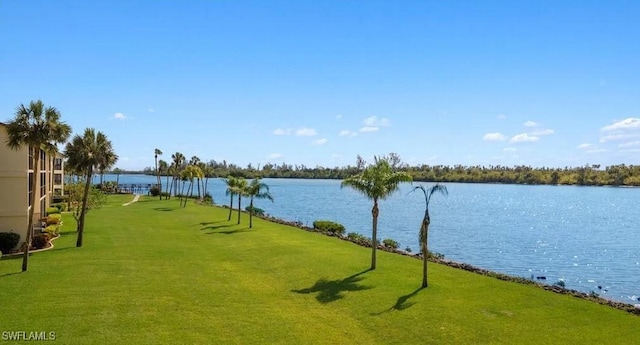 view of water feature