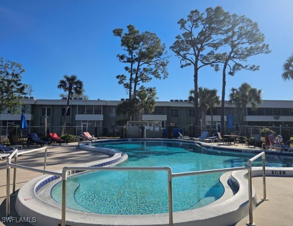 view of pool with a patio