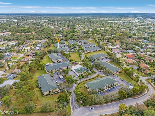 bird's eye view featuring a residential view