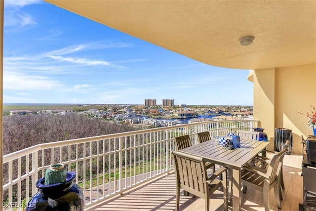 view of balcony