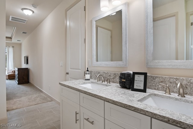 bathroom featuring vanity