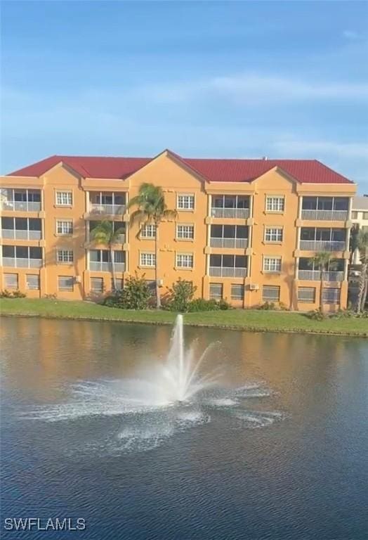 view of water feature