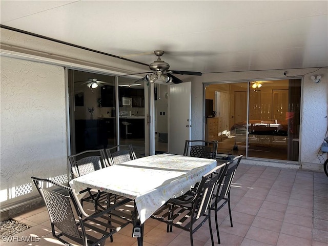 dining room featuring tile patterned floors