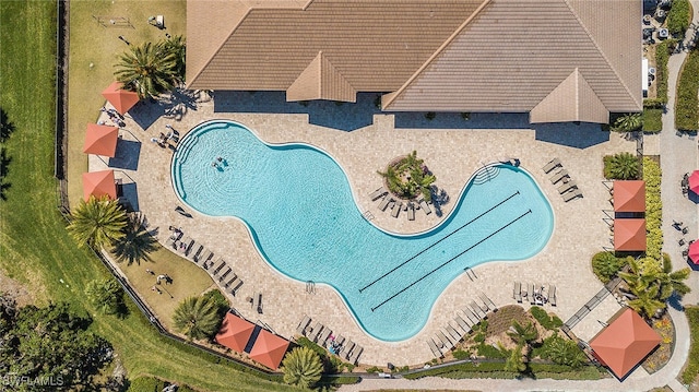 13617 Heritage Preserve Dr, Fort Myers, FL 33905 - bird's eye view of a pool area
