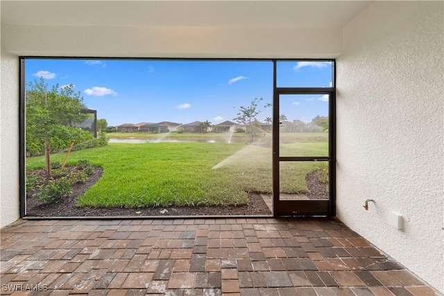 13617 Heritage Preserve Dr, Fort Myers, FL 33905 - unfurnished sunroom featuring a residential view