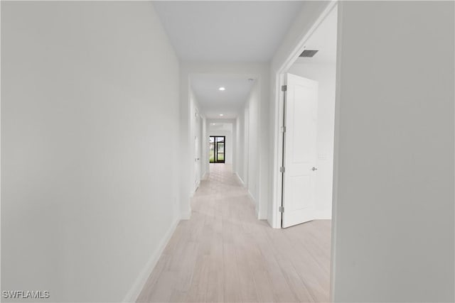 13617 Heritage Preserve Dr, Fort Myers, FL 33905 - hall featuring light wood-type flooring, baseboards, and recessed lighting