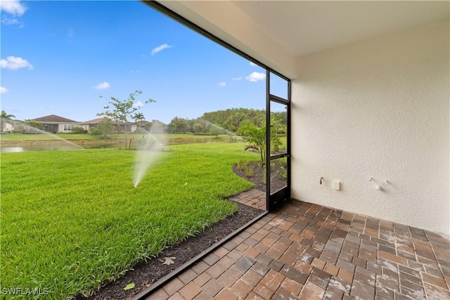 13617 Heritage Preserve Dr, Fort Myers, FL 33905 - unfurnished sunroom with a water view