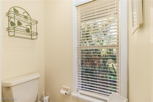 bathroom featuring toilet