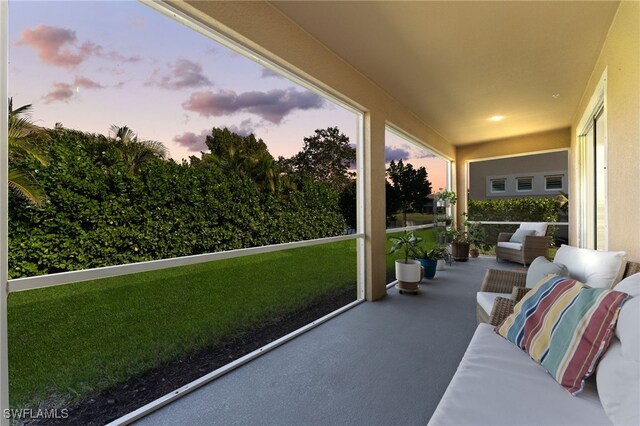 view of sunroom / solarium