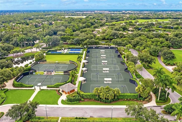 birds eye view of property