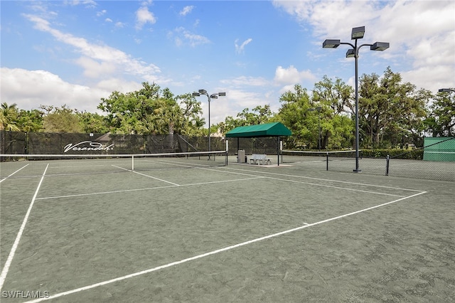 view of sport court