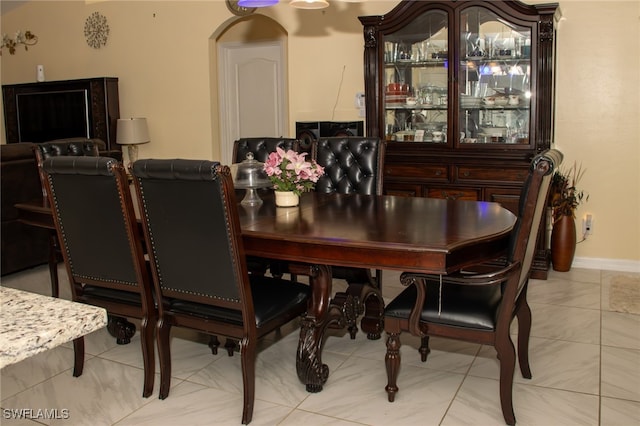 view of dining room