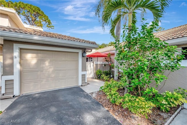 view of front of home featuring a garage