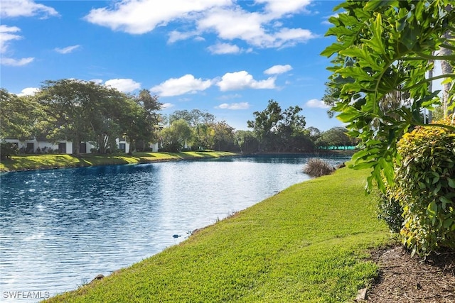 view of water feature