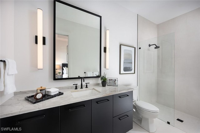 6705 Newport Rd, Naples, FL 34109 - full bath with toilet, walk in shower, and vanity