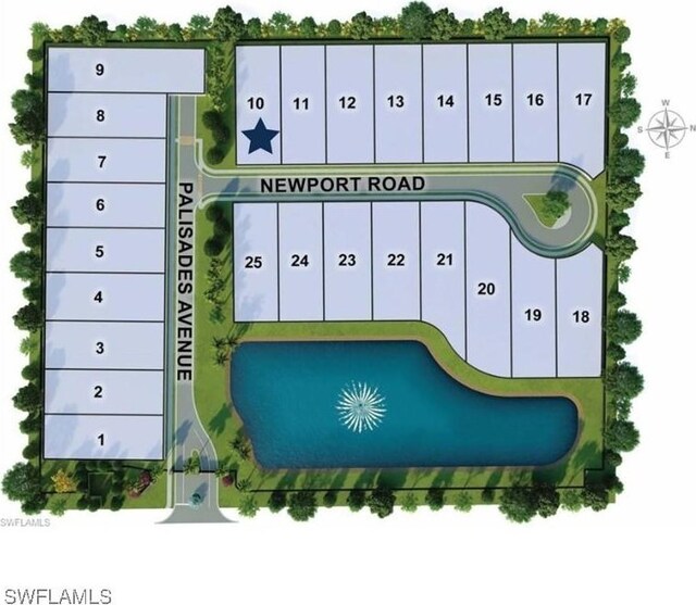 6705 Newport Rd, Naples, FL 34109 - map showing property parcels