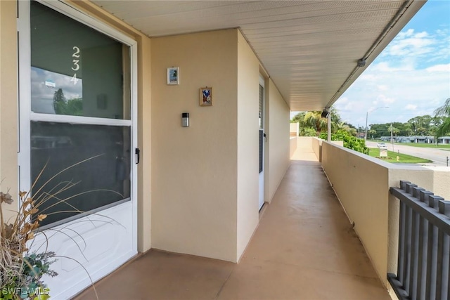 view of balcony