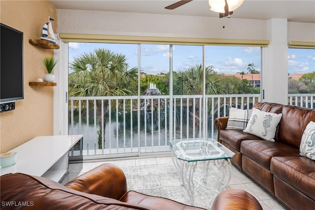 6750 Beach Resort Dr Unit 10, Naples, FL 34114 - sunroom with plenty of natural light and a water view