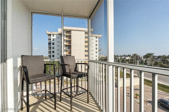 view of balcony